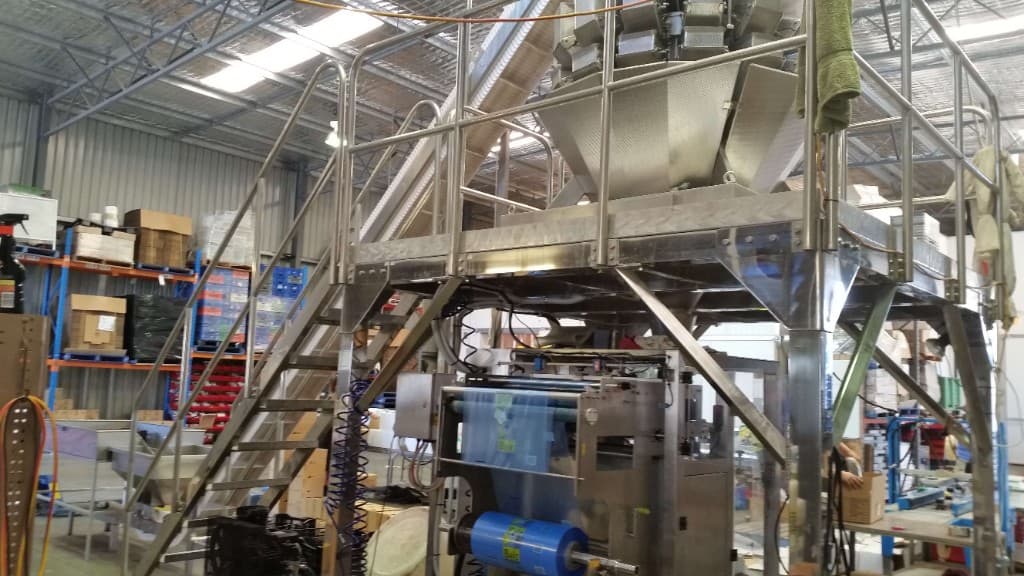 Accupak bait packing line at Earlybird Bait processing facility