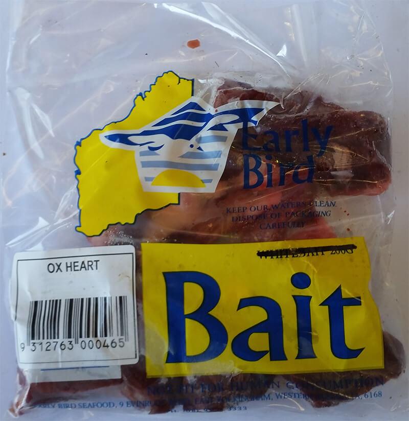 Ox Heart frozen bait — Earlybird Bait Western Australia