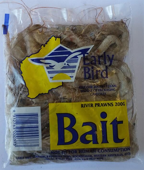 River Prawns frozen bait — Earlybird Bait Western Australia